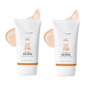 맥퀸뉴욕 유브이 데일리 선크림 수분 SPF50+ PA+++, 50g, 2개