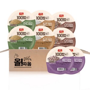 동원 양반100밥 130g 4종기획세트 11호(찰진밥2+오미밥2+현미밥2+흑미밥2), 130g, 8개