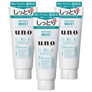 우노 휩 워시 모이스트 시트러스 그린 향, 130g, 3개