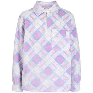 디올 로고 패치 하프 지퍼 패턴 스웨트셔츠, 바이올렛/보라계열+멀티(혼합)컬러, S(KR 95)