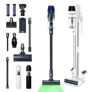 최신형 차이슨 무선 청소기 BLDC V50 자동충전 거치대 + 고사양 흡입력