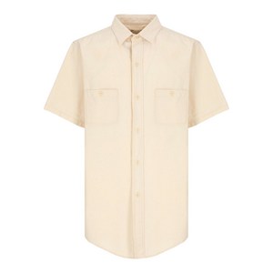 메종 마르지엘라 반소매 체스트 포켓 셔츠, 베이지계열, Collar (cm) 41