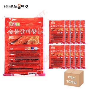 도나우캠핑 숯불갈비향소시지 1kg 냉동 한박스 x 10ea -아이스박스, 10개