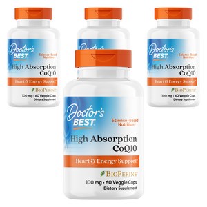 닥터스베스트 하이 앱솔션 CoQ10 100mg 베지 캡, 60개, 4개