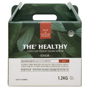 이수펫 노령견용 강아지 더 헬씨 시니어 반건조 소프트사료, 오리, 1.2kg, 1개