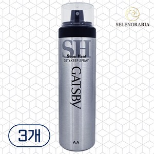 갸스비 셋&킵 슈퍼하드 헤어스프레이, 263ml, 3개