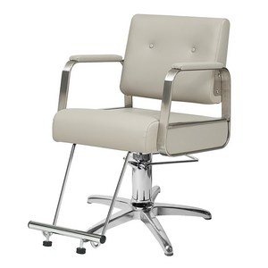 편한 심플 깔끔한 라운드 팔걸이 미용의자 헤어샵 WYC-250, 오발 베이스, 1개