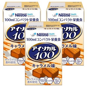 네슬레헬스사이언스 아이소카르 100 콤팩트 영양식 캐러멜 맛, 100ml, 3개