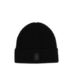 C.P.컴퍼니 로고 패치 골지 비니 모자