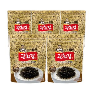 광천김 3대째 달인 김자반, 60g, 5개