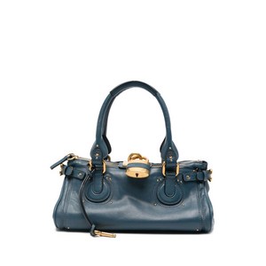 끌로에 패딩턴 그레인 레더 숄더 백