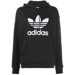 아디다스 트레포일 로고 프린트 후디, 블랙계열, UK 8(KR 55)