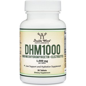 더블우드 DHM1000 디하이드로미리세틴 + 전해질 1000mg 타블렛, 30개입, 1개, 30정