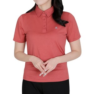[이지바이] 퓨어 여성 통기성 좋은 사방스판 까칠이 원단 빅사이즈 카라 반팔 티셔츠