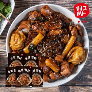 [당일출고] 머그바 안동식 순살 찜닭 800g + 납작당면 100g, 5개