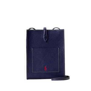 폴로랄프로렌 텍스처 레더 크로스 백