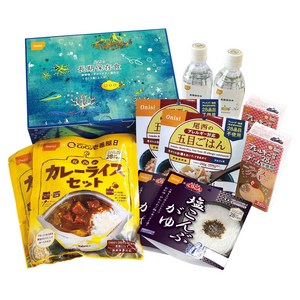 오니시식품 오니시의 장기보존식 비상시 아웃도어 여행에 1일 3끼 2인분, 1개