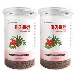 헬로우그린 국산 마가목환(통) (마가목열매 마가목껍질 우슬 엄나무), 2개, 200g