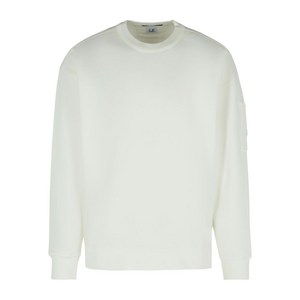 C.P.컴퍼니 렌즈 디테일 크루 넥 스웨트셔츠, 화이트계열, Standard XXL