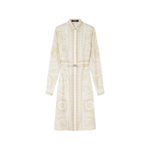 베르사체 벨트 프린트 드레스, 베이지계열, Italy 38(KR 44)