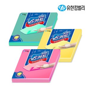 스카트 천연 위생행주 10매 빨아쓰는 행주 초록색 42877, 스카트/천연위생행주/그린 [10매/팩], 1개