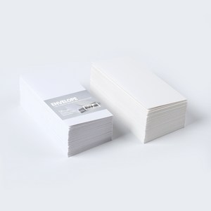 PaperPhant 하이퀄리티지 도톰한 가로형 봉투, 2컬러 러프그로스지 130g 120매