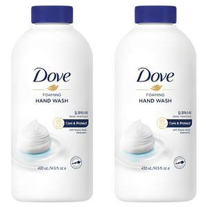 도브 포밍 핸드워시 딥 모이스처 리필, 430ml, 2개
