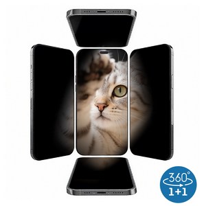 FASEN 사방팔방 아이폰 사생활보호필름 강화유리 액정보호필름 지문방지 고화질 풀커버 2매입