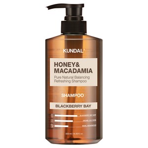 쿤달 허니 앤드 마카다미아 네이처 샴푸 블랙베리베이향, 500ml, 1개