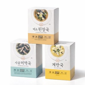 초간단 간편국 동결건조 블럭 국 15P 건조 된장국 미역국 계란국