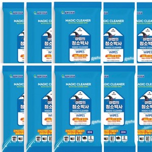 이안컴퍼니 마법의 청소박사 30매 10팩 다용도 청소포, 10개, 30장