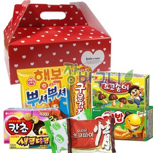 행복장바구니 과자선물세트, 14.땡땡이손잡이세트F, 1개