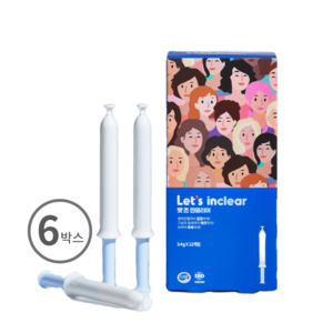 식약처 인증 렛츠 인클리어 질세정기 12개입, 40.8g, 6박스