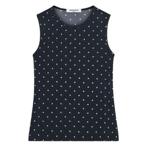 메종키츠네 폴카 도트 탑, 블랙계열+화이트계열, XS(KR 44)