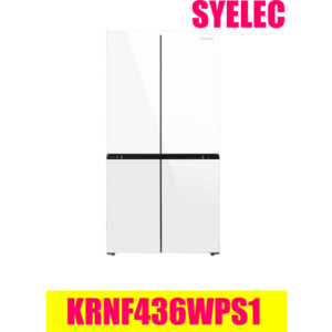 캐리어 클라윈드 피트인 파스텔 4도어 냉장고 436L 방문설치, 화이트, KRNF436WPS1