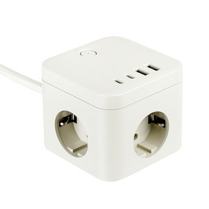 라이프썸 큐브 멀티탭 3구 4포트 USB C타입 1.8m (LFS-HA53) 2종 택1