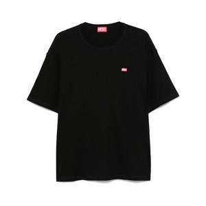 디젤 T-복스트-R30 로고 프린트 티셔츠, 블랙계열, Standard M