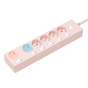 파워존 6구 납작멀티탭 고용량 웨이브 개별스위치 과부하차단 콘센트 50cm 1.5m 3m 5m 7m