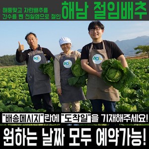 직거래농민장터 해풍맞아 더 맛있는 해남 절임배추 20kg 김장절임배추 절인배추, 원하는 도착일을 배송메세지에 남겨주세요, 1개