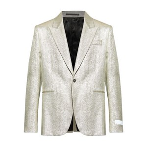 베르사체 버튼 재킷, 화이트계열+골드계열, Italy 48(KR 100)