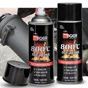 다우몰 800도 초고온 내열 페인트 락카 스프레이, 2개, 420ml, 은색(TG800SiL)