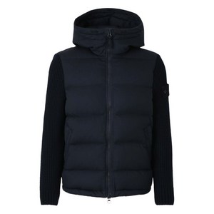 스톤 아일랜드 퀼팅 후드 재킷, 블루계열, Standard XXL(KR 110)