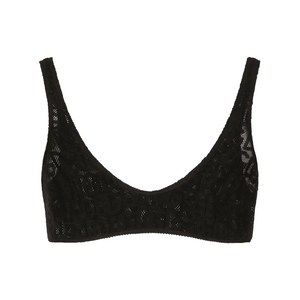 돌체앤가바나 DG 로고 자카드 튤 브라렛, 블랙계열, Italy 42(KR 55)