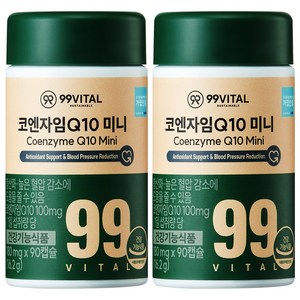 99바이탈 코큐텐 코엔자임Q10 미니, 90정, 2개