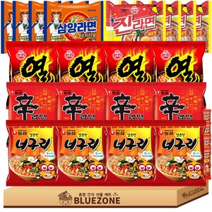 봉지라면 5종 20개 D세트 (신라면4+진라면매운맛4+너구리4+열라면4+삼양라면4