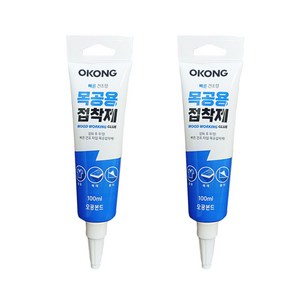 오공 빠른 건조형 목공용 접착제 튜브형 100ml, 2개