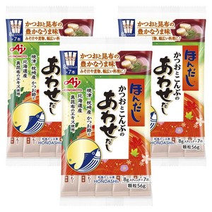 아지노모토 혼다시 가다랑어와 다시마 모듬 육수 스틱 7개입