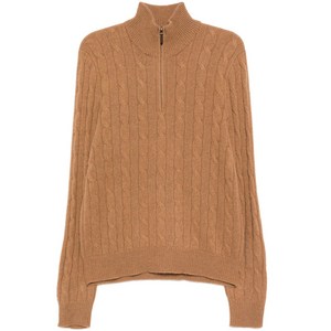 폴로랄프로렌 케이블 니트 쿼터 지퍼 스웨터, 브라운계열, Standard L(KR 105)
