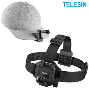 고프로 오즈모액션 헤드 스트랩 모자 캡 클립 마운트 2 in 1 타입 텔레신