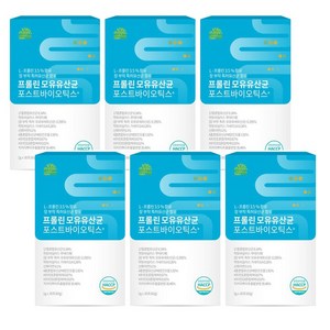 프롤린 모유 유래 유산균 / BNR17 모유 유래 유산균 / 락토바실러스가세리 포스트바이오틱스 식약처인정, 60g, 6개